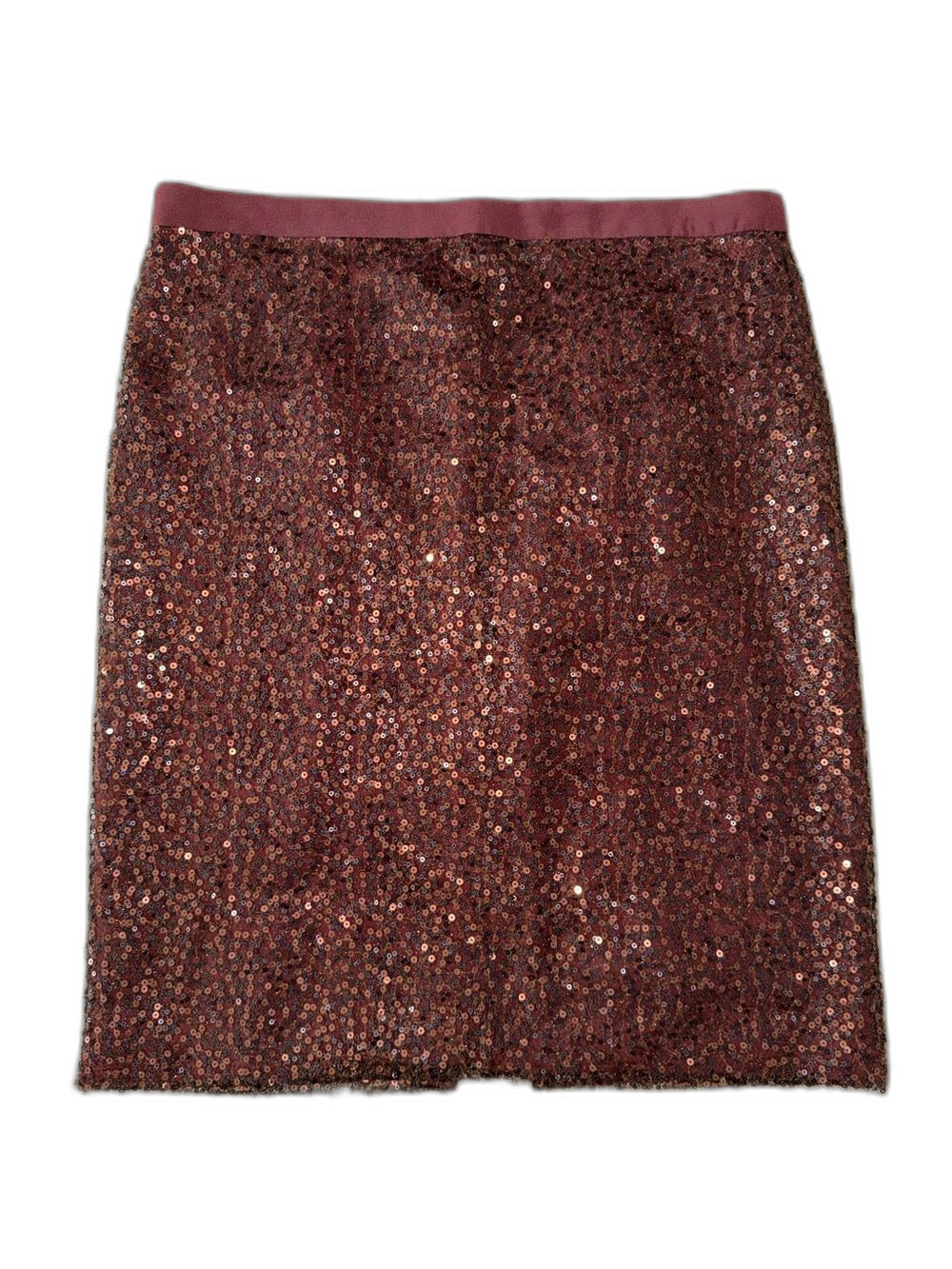 J. Crew NWT Burgundy Stardust Sequin Pencil Skirt Size 6